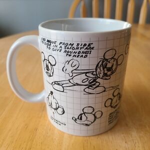 Disney Jerry Leigh Mickey Mouse Sketch Book Don Towley Coffee Mug 12 oz.